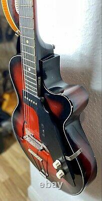 Rosetti lucky 7 vintage electric semi acoustic guitar. Rare made in Holland