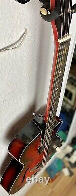 Rosetti lucky 7 vintage electric semi acoustic guitar. Rare made in Holland