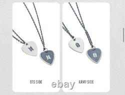 SHIP NOW BTS SUGA Artist Made Collection Guitar Pick Necklace SILVER Sealed