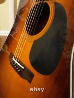 SIGMA MARTIN DM-3S tobacco Sunburst Acoustic Guitar Made in Korea Very Good Cond