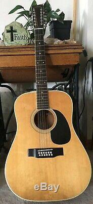 SIGMA MARTIN DR12-7 ULTRA RARE! 12 String Acoustic Made In JAPAN + Case&keys