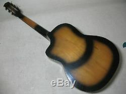 Seminara Francesco Acoustic Folk Sunburst Guitar Made In Catania Italy Project