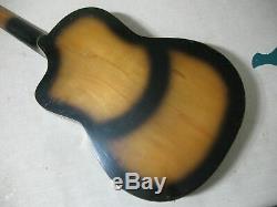 Seminara Francesco Acoustic Folk Sunburst Guitar Made In Catania Italy Project