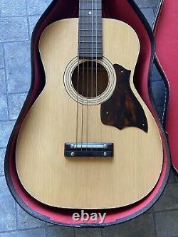 Stella 6 String Acoustic Guitar Steel Reinforced Neck Made In USA With Case