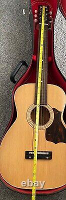 Stella 6 String Acoustic Guitar Steel Reinforced Neck Made In USA With Case