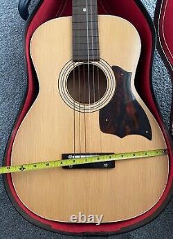 Stella 6 String Acoustic Guitar Steel Reinforced Neck Made In USA With Case