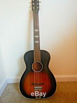 Stella H929 made by Harmony Acoustic Guitar (Used)-As-shown. New keys/strings