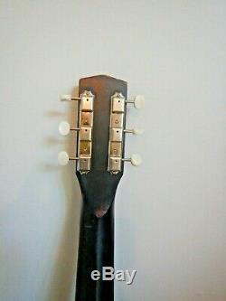 Stella H929 made by Harmony Acoustic Guitar (Used)-As-shown. New keys/strings