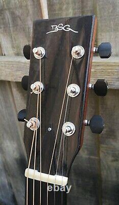 Stunning BSG J27 F Rosewood Acoustic Guitar solid wood hand made