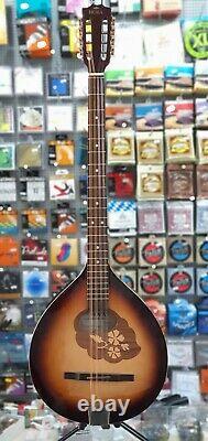 Sunburst Irish Bouzouki with EQ (built in pick-up), made by Hora, solid wood