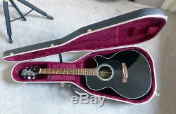 Takamine Electro Acoustic Guitar EF440SC Black Pro Series Made in Japan