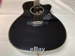 Takamine LTD Limited 2017 MAGOME Black Acoustic Guitar Made in Japan Tube Preamp