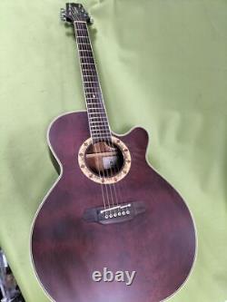 Takamine PT508 Acoustic Electric Guitar Made in Japan With Hard Case Used Rare