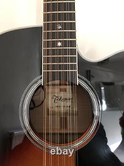 Takamine P-6 (hand made) Jumbo Cutaway 12 string guitar withcase. Newithnot used