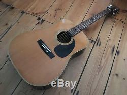 Tarada W615 Dreadnought Acoustic Guitar Made in Japan 1970s Roadworn