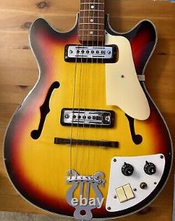 Teisco Del Rey EP-7 Sunburst HollowBody 6 String Guitar Made in Japan 1960's