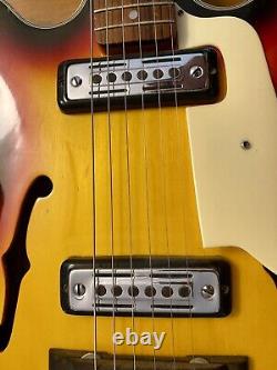 Teisco Del Rey EP-7 Sunburst HollowBody 6 String Guitar Made in Japan 1960's