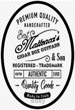 The Acoustic 3TPV Cigar Box Guitar Matteacci's Made in Italy
