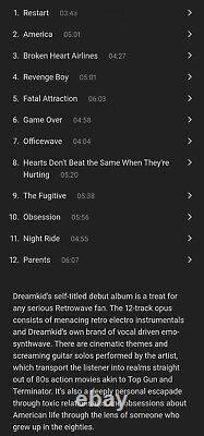 Tiktok's DreamKid Dream Kid 80's SynthWave CD 2021/22 Hi-Tech AOR ONLY 50 Made