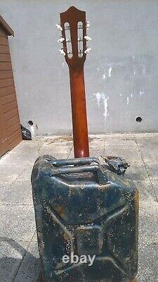 UNIQUE VINTAGE WW2 Jerry can Hand made Six String Acoustic Electric Guitar