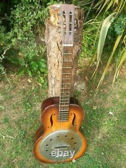 U. S. A MADE DOBRO / RESONATOR, EARLY 20th CENTURY PURE DUST BOWL ERA. BLUES