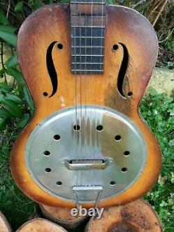 U. S. A MADE DOBRO / RESONATOR, EARLY 20th CENTURY PURE DUST BOWL ERA. BLUES