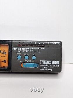 Used Boss TU-12 Chromatic Tuner WORKING Made In Japan