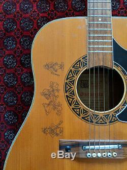VINTAGE Acoustic Guitar E-ROS Mod. 606 Dakota. Made in Recanati ITALY