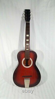 VINTAGE Made In U. S. A. Silvertone Parlor Guitar F-71-M Acoustic Guitar