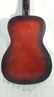 VINTAGE Made In U. S. A. Silvertone Parlor Guitar F-71-M Acoustic Guitar