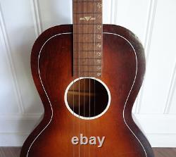 VTG Regal Parlor Acoustic Guitar 6 String Antique Numbered Frets Made In Chicago