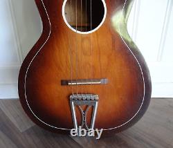 VTG Regal Parlor Acoustic Guitar 6 String Antique Numbered Frets Made In Chicago