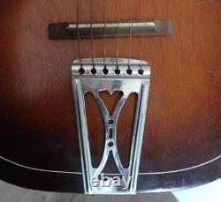 VTG Regal Parlor Acoustic Guitar 6 String Antique Numbered Frets Made In Chicago