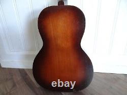 VTG Regal Parlor Acoustic Guitar 6 String Antique Numbered Frets Made In Chicago