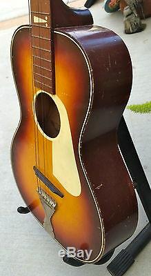 Very Rare Vintage 1960's USA Made Leban Parlor Guitar