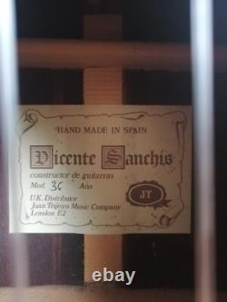 Vicente Sanchis Model 36 JT Spanish Classical Guitar Made in Valencia 1980s