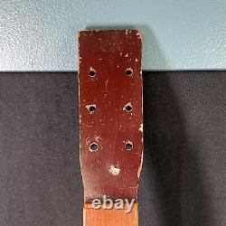 Vintage 1950's Wooden Red Harmony Acoustic Guitar Made In USA