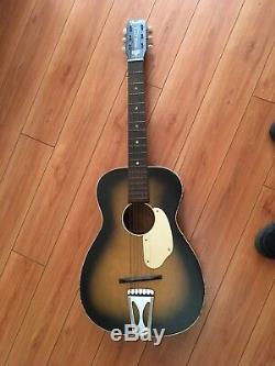 Vintage 1950s/ 60s Fender by Harmony Parlor Size Acoustic Guitar- Made in USA