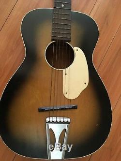 Vintage 1950s/ 60s Fender by Harmony Parlor Size Acoustic Guitar- Made in USA