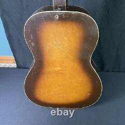 Vintage 1960's Chris Adjusto Natural Wooden Acoustic Guitar Made In USA