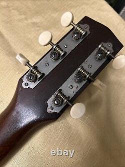 Vintage 1960's Regal Acoustic Small Body Guitar Round Neck-6 Strings-Made in USA