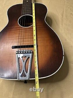 Vintage 1960's Regal Acoustic Small Body Guitar Round Neck-6 Strings-Made in USA
