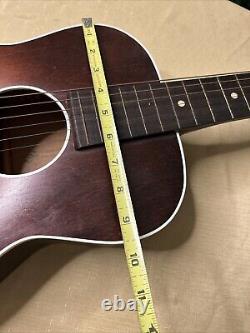 Vintage 1960's Regal Acoustic Small Body Guitar Round Neck-6 Strings-Made in USA