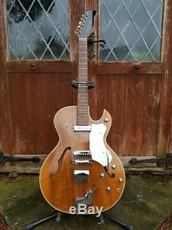 Vintage 1960s Hopf Allround Archtop Semi-acoustic Guitar made in Germany Hofner