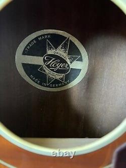 Vintage 1960s Hoyer Acoustic Guitar 12 String Made In Germany Fair/Non-working