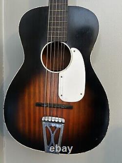 Vintage 1960s STELLA HARMONY H929 Sunburst Tiger Stripe Guitar Made In USA