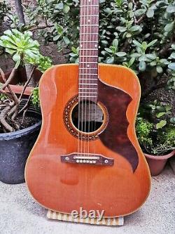 Vintage 1967 EKO RANGER 6 VI Acoustic Guitar Made ITALIA Retro Italy GREAT SOUND