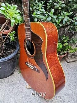 Vintage 1967 EKO RANGER 6 VI Acoustic Guitar Made ITALIA Retro Italy GREAT SOUND