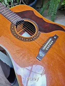 Vintage 1967 EKO RANGER 6 VI Acoustic Guitar Made ITALIA Retro Italy GREAT SOUND