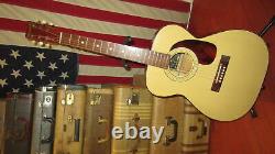 Vintage 1968 Paramount PA630 Flat Top Acoustic Guitar Natural American Made